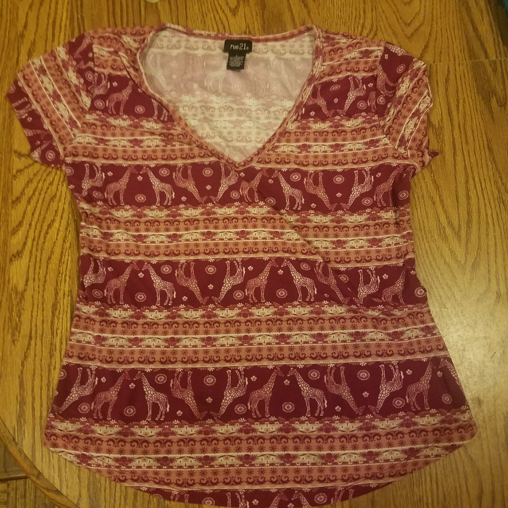 V-neck shirt